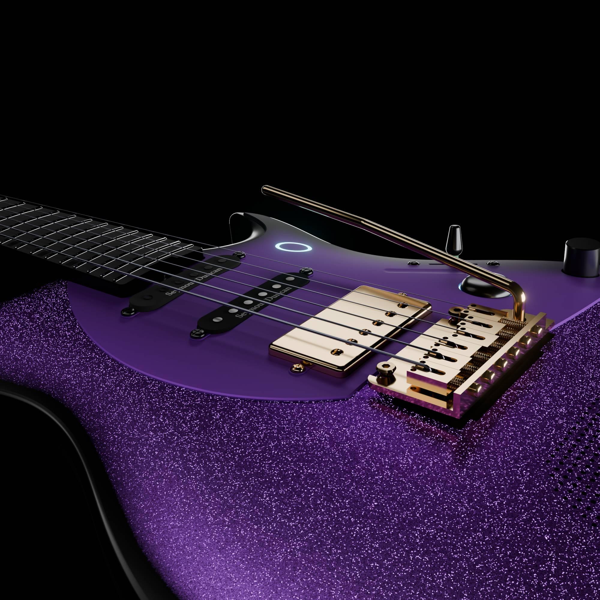 Enya Inspire Pro AL Smart Electric Guitar In Galactic Purple